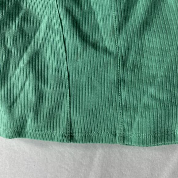 AFRM Tank Top Womens Small Green Spearmint Square Neck Ribbed Stretch Crop NWT49 - Picture 5 of 8